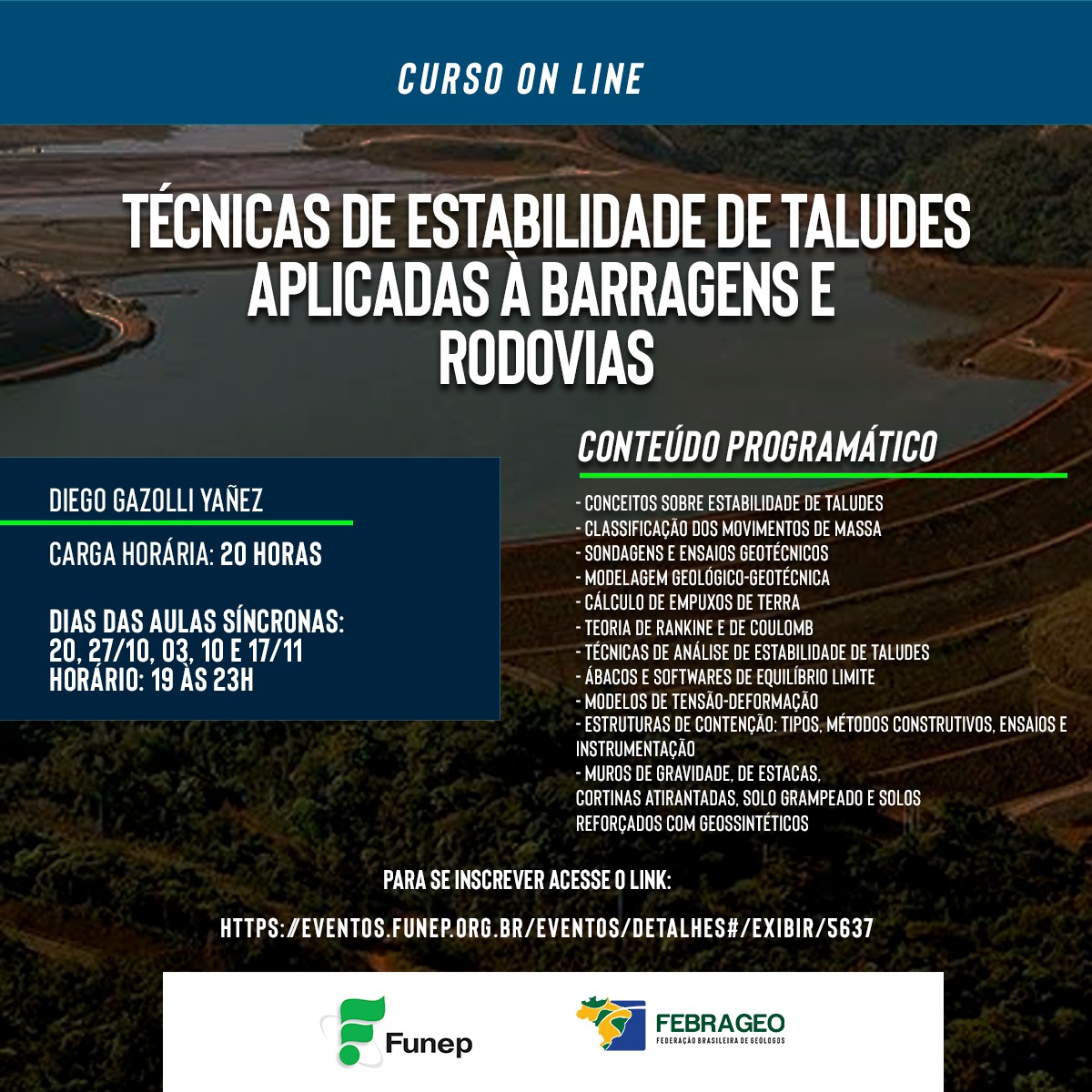 Curso De T Cnicas De Estabilidade De Taludes Aplicadas Barragens E